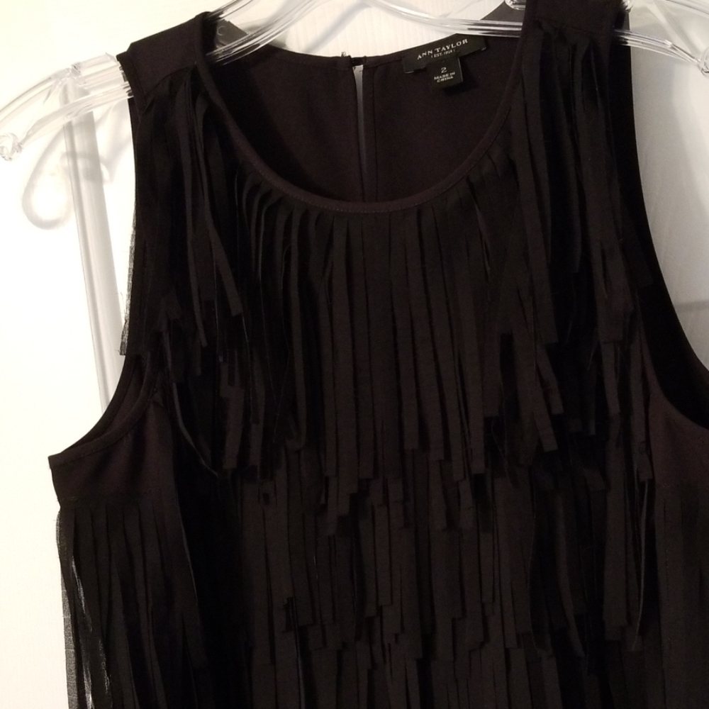 Ann Taylor Fringe top Sz 2